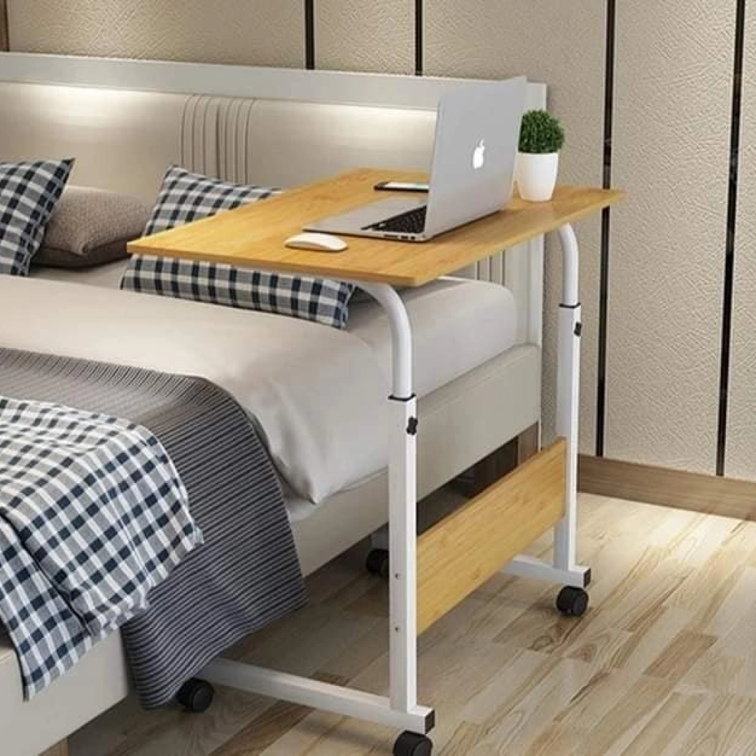 Height Adjustable Table (White Frame)